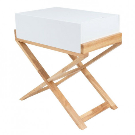 Table d'Appoint Design "Valérie" 58cm Blanc|Table Basse|Paris Prix