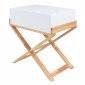 Table d'Appoint Design "Valérie" 58cm Blanc|Table Basse|Paris Prix