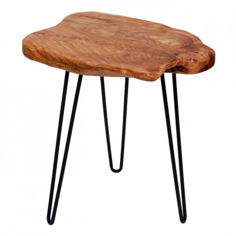 Table d'Appoint en Bois "Woody 110" 52cm Naturel|Table Basse|Paris Prix