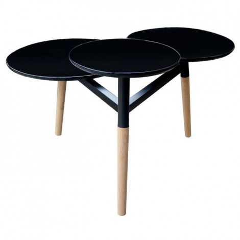 Table d'Appoint Design "Butler" 86cm Noir|Table Basse|Paris Prix