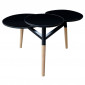 Table d'Appoint Design "Butler" 86cm Noir|Table Basse|Paris Prix