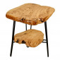 Table d'Appoint en Bois "Woody 510" 54cm Naturel|Table Basse|Paris Prix