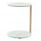 Table d'Appoint Design "Quentin" 53cm Or & Blanc|Table Basse|Paris Prix