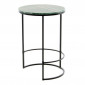 Table d'Appoint en Marbre "Louis" 64cm Vert|Table Basse|Paris Prix