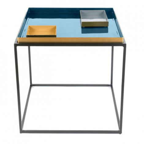 Table d'Appoint Design "Famosa" 40cm Bleu|Table Basse|Paris Prix