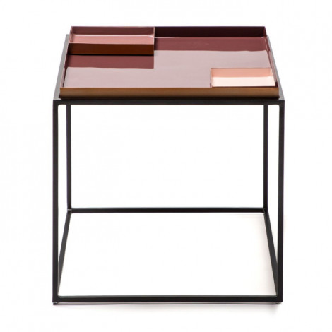 Table d'Appoint Design "Famosa" 40cm Violet|Table Basse|Paris Prix