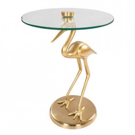 Table d'Appoint Design "Animality Oiseau" 58cm Or|Table Basse|Paris Prix