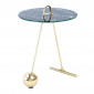 Table d'Appoint Design "Pendule" 60cm Or & Noir|Table Basse|Paris Prix