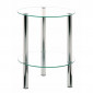 Table d'Appoint Ronde Design "Eliot" 47cm Transparent|Table Basse|Paris Prix