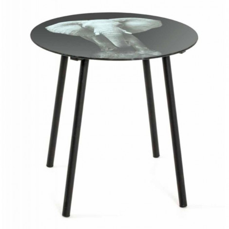 Table d'Appoint Design "Jumbo" 41cm Noir|Table Basse|Paris Prix