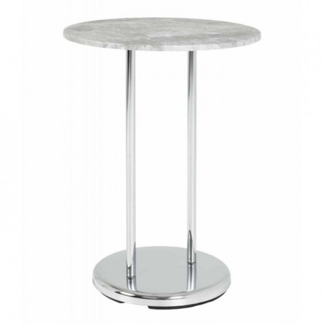 Table d'Appoint Ronde Effet Béton "Miguel" 55cm Gris|Table Basse|Paris Prix