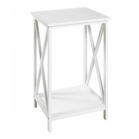 Table d'Appoint Déco "Amore" 50cm Blanc|Table Basse|Paris Prix