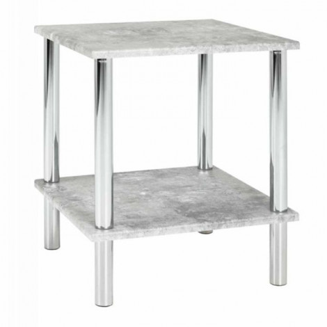 Table d'Appoint Effet Béton "Miguel" 47cm Gris|Table Basse|Paris Prix