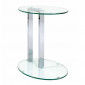 Table d'Appoint Ovale "Antilles" 50cm Transparent|Table Basse|Paris Prix