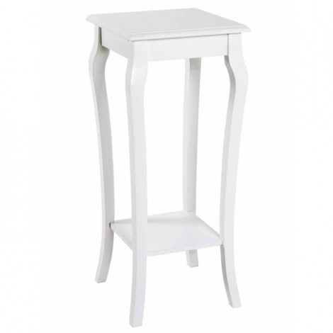 Table d'Appoint Vintage en Bois "Elsa" 71cm Blanc|Table Basse|Paris Prix
