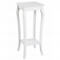 Table d'Appoint Vintage en Bois "Elsa" 71cm Blanc|Table Basse|Paris Prix