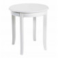 Table d'Appoint Vintage en Bois "Elsa" 51cm Blanc|Table Basse|Paris Prix