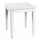 Table d'Appoint Carrée en Bois "Elsa" 51cm Blanc|Table Basse|Paris Prix