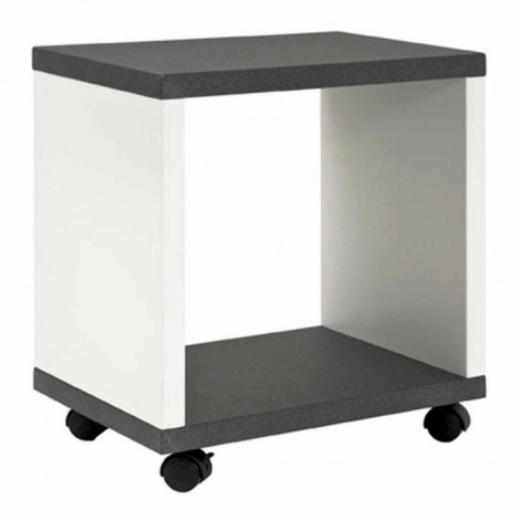 Table d'Appoint Desserte "Granit" 48cm Blanc|Table Basse|Paris Prix