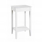 Table d'Appoint Vintage en Bois "Elsa" 76cm Blanc|Table Basse|Paris Prix