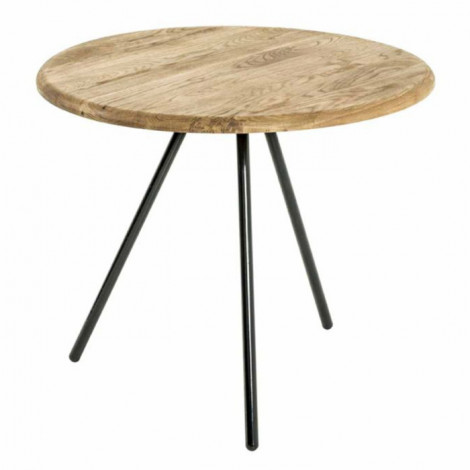 Table d'Appoint en Bois "Camille" 50cm Naturel|Table Basse|Paris Prix