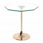 Table d'Appoint Design en Verre "Lya" 47cm Or|Table Basse|Paris Prix