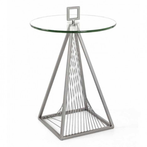 Table d'Appoint Design Ronde "Vnik" 57cm Gris|Table Basse|Paris Prix