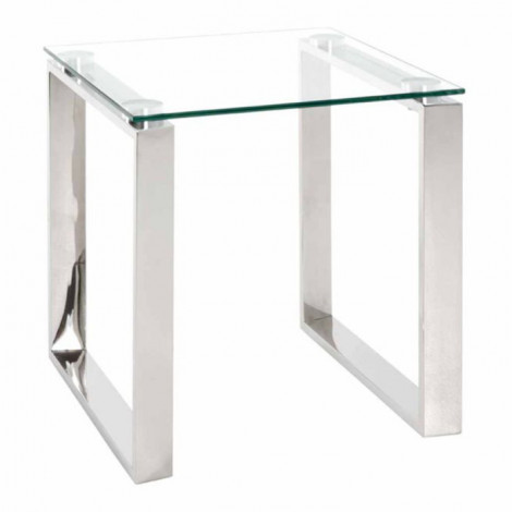 Table d'Appoint Design "Hytin" 45cm Argent|Table Basse|Paris Prix