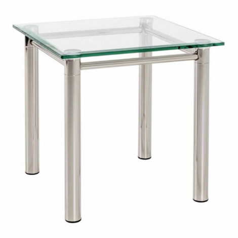Table d'Appoint Design "Fygas" 60cm Argent|Table Basse|Paris Prix