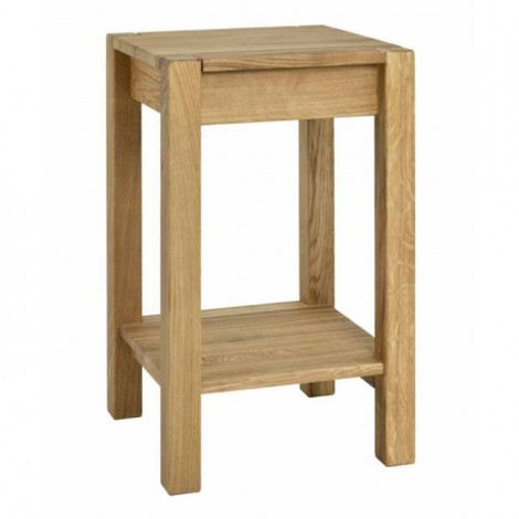 Table d'Appoint 2 Niveaux "Solal" 60cm Chêne Foncé|Table Basse|Paris Prix