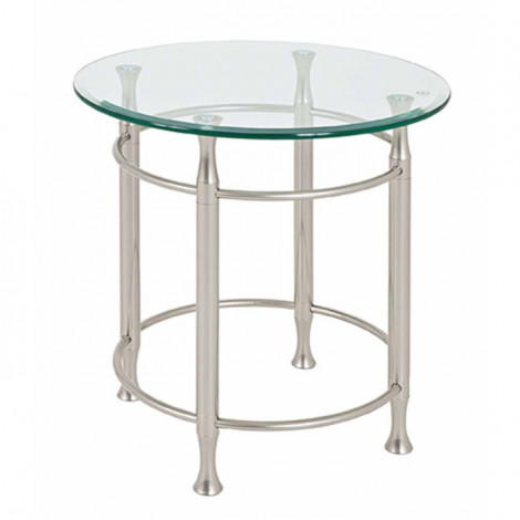 Table d'Appoint Design "Hyva" 52cm Inox|Table Basse|Paris Prix