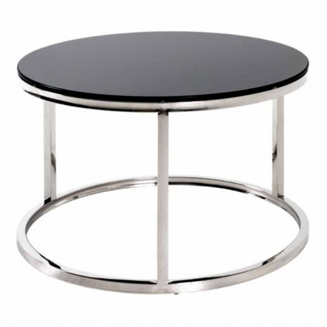 Table d'Appoint Design "Noja" 60cm Noir|Table Basse|Paris Prix