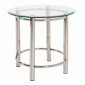 Table d'Appoint Design "Fygas" 55cm Argent|Table Basse|Paris Prix