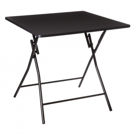 Table Pliante Design "Bivouac" 80x80cm Noir|Table Basse|Paris Prix