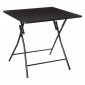 Table Pliante Design "Bivouac" 80x80cm Noir|Table Basse|Paris Prix