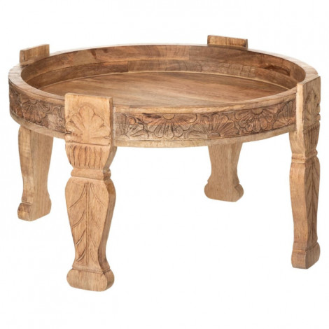 Table d'Appoint en Bois "Gypsy" 75cm Naturel|Table Basse|Paris Prix