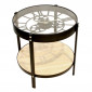 Table d'Appoint Design "Plateau Horloge" 40cm Noir|Table Basse|Paris Prix
