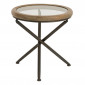 Table d'Appoint Ronde "Bruxelles" 52cm Naturel|Table Basse|Paris Prix