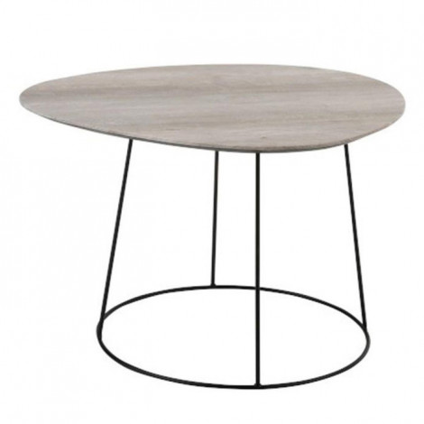 Table d'Appoint Design "Gigogne Ovale" 69cm Naturel|Table Basse|Paris Prix