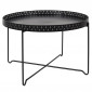 Table d'Appoint Design en Métal "Seville" 78cm Noir|Table Basse|Paris Prix