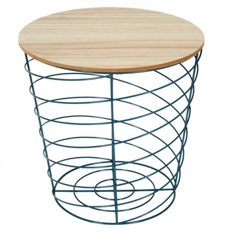 Table d'Appoint Design "Cyclone" 40cm Bleu|Table Basse|Paris Prix