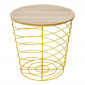 Table d'Appoint Design "Cyclone" 40cm Jaune|Table Basse|Paris Prix