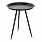 Table d'Appoint Design en Métal "Laqué" 54cm Noir|Table Basse|Paris Prix