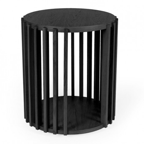 Table d'Appoint Design "Drume" 58cm Noir|Table Basse|Paris Prix
