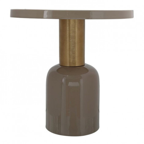 Table d'Appoint Ronde "Clémence" 50cm Taupe|Table Basse|Paris Prix