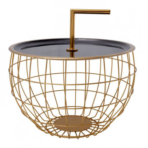 Table d'Appoint Design "Jouy" 42cm Noir|Table Basse|Paris Prix