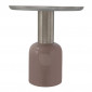 Table d'Appoint Design "Yeza" 49cm Vieux Rose & Argent|Table Basse|Paris Prix