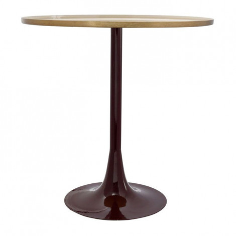 Table d'Appoint Design "Tami" 51cm Crème & Prune|Table Basse|Paris Prix