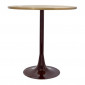 Table d'Appoint Design "Tami" 51cm Crème & Prune|Table Basse|Paris Prix