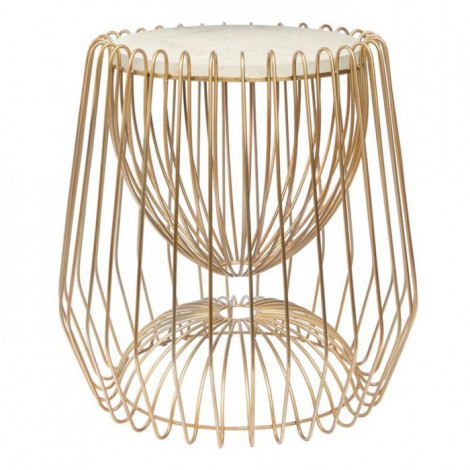 Table d'Appoint Design "Malibu" 51cm Blanc|Table Basse|Paris Prix